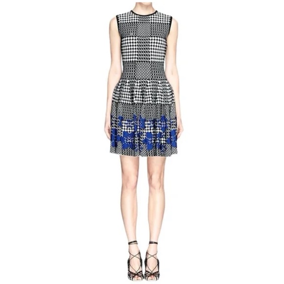 NWOT Alexander McQueen jacquard knit dress